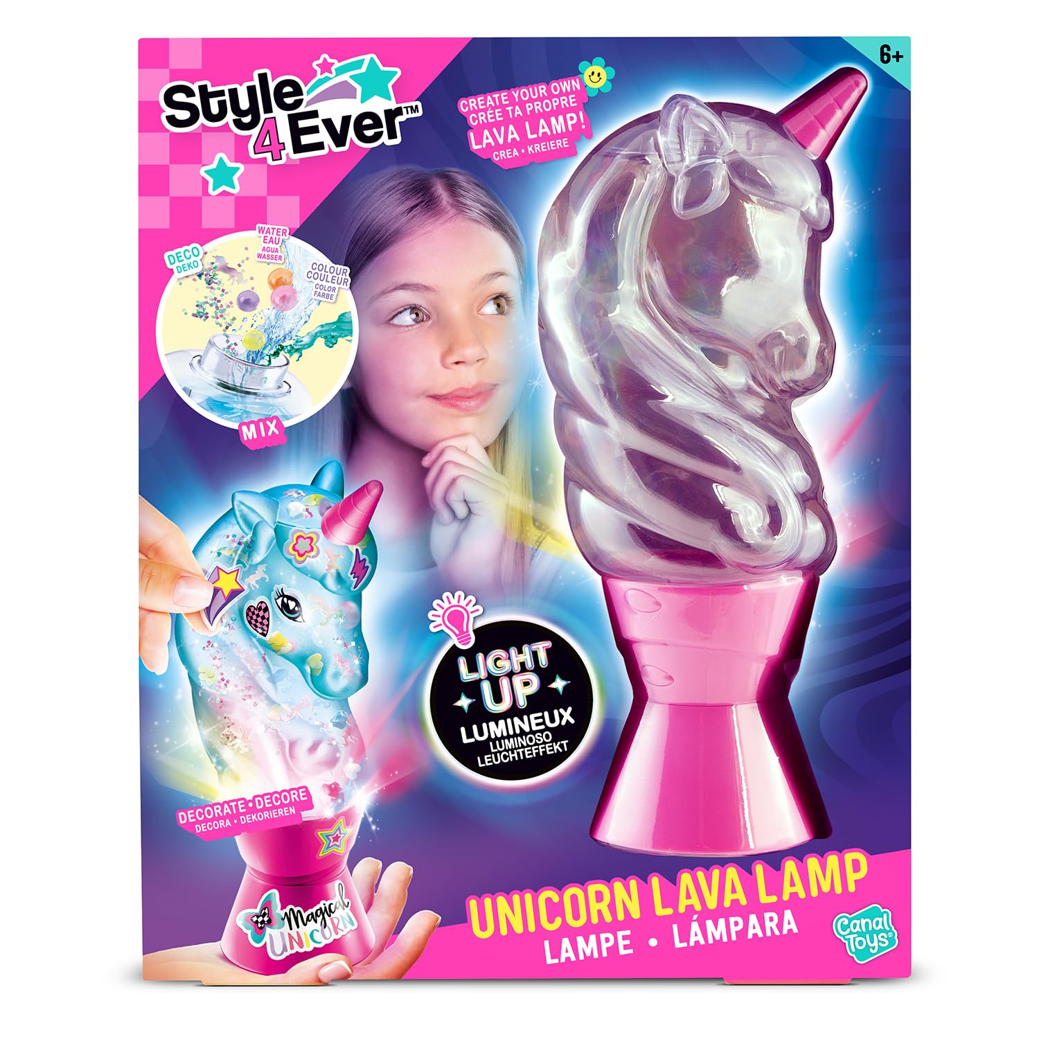 Canal Toys Styl dla Ever-Pretty Lava Jednorożec Lampa DIY-OFG 297