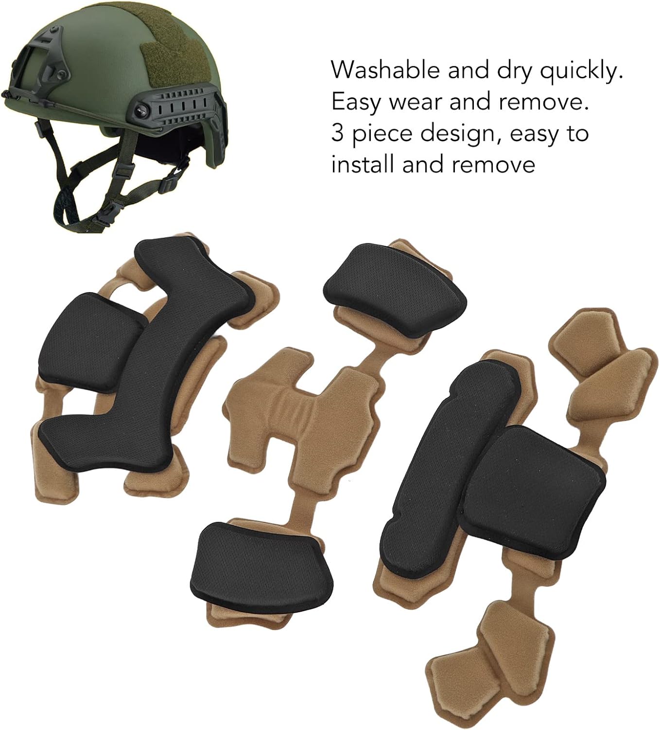 Helmet Dial Suspension System Chin Strap, Tactical Airsoft Helmet Chin Strap, Hunting Advanced Fast Helmet Replacement Accessory for Outdoor
