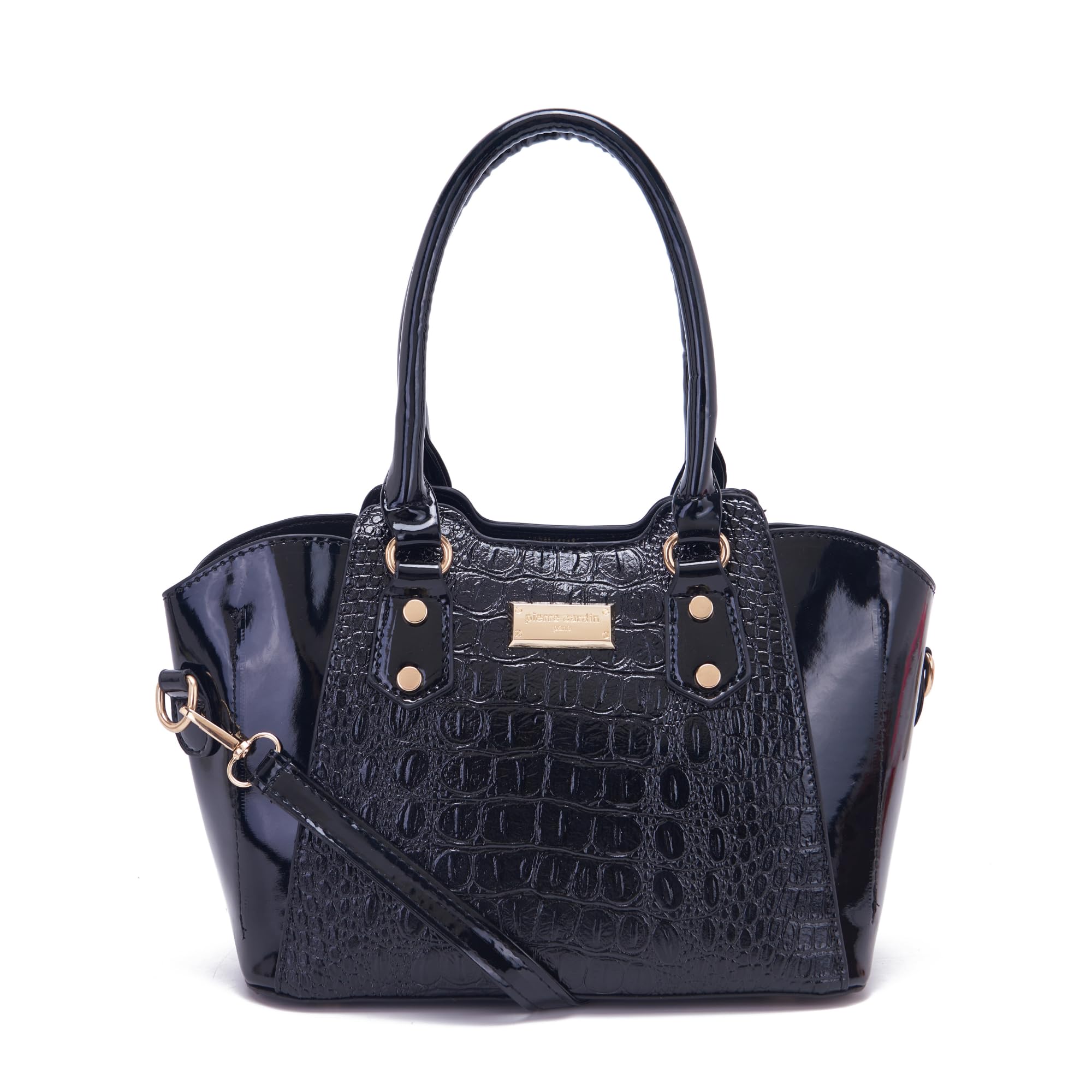 Pierre Cardin PU Leather Tote Bag For Women | Designed With Extra Zipper Pouch Inside & Detachable Strap | Spacious Compartment, Black (B0CSYYPZ1M) Amazon Price History, Amazon Price Tracker