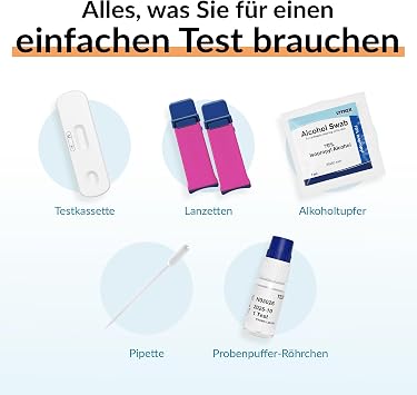 GetTested Home PSA Rapid Test for Men - Prostate Health Check and Self Test Fast 5 Minute Blood Test to Detect Increased PSA Levels