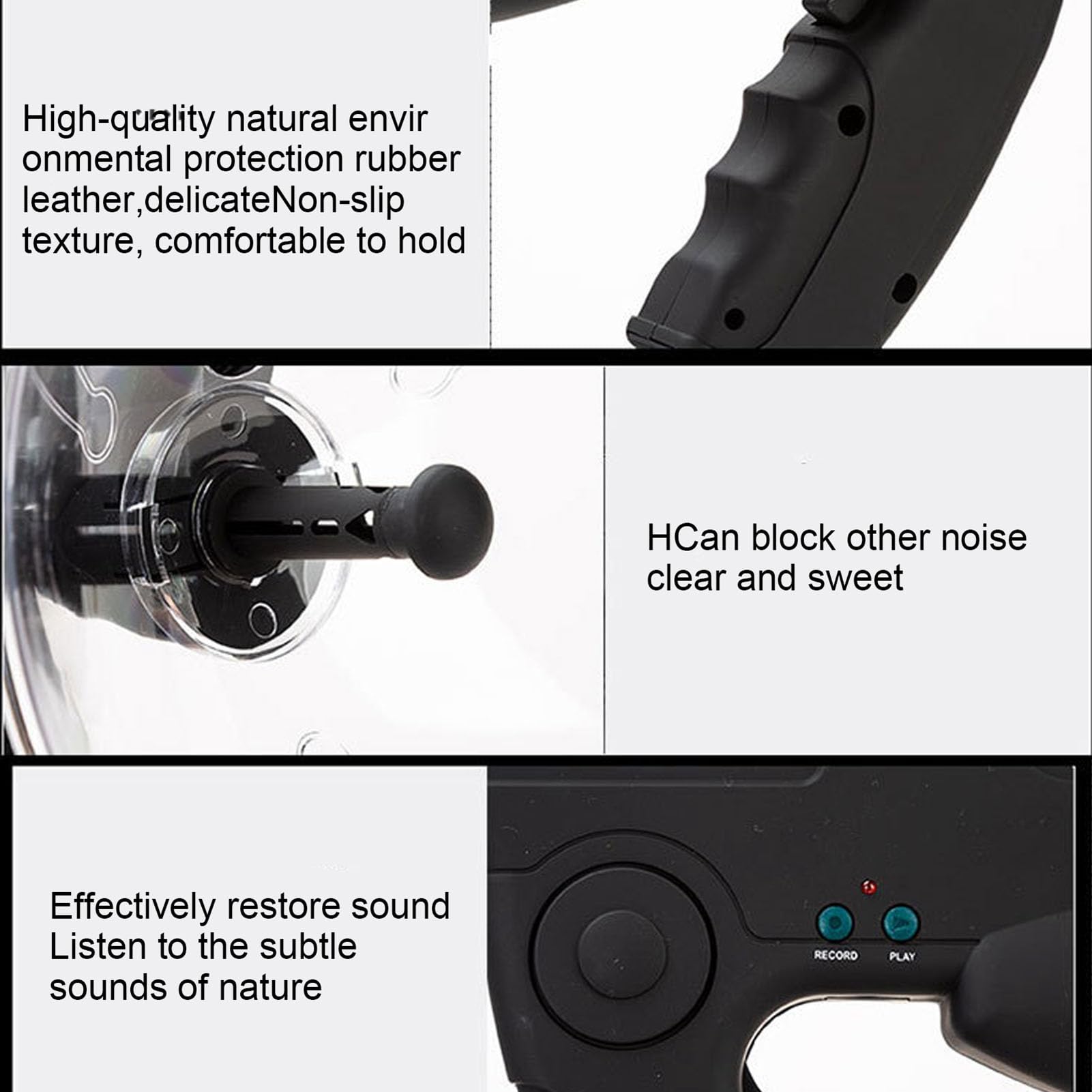Amplificatore del suono degli uccelli Dispositivo di osservazione con ingrandimento 8X con cuffie per la natura