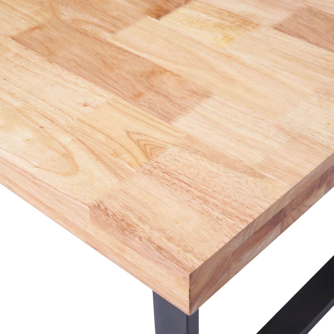 Miroytengo Mesa de Centro Salón Comedor Natural Estilo Moderno en Color Ro ble Nordish y Negro 120x60 cm