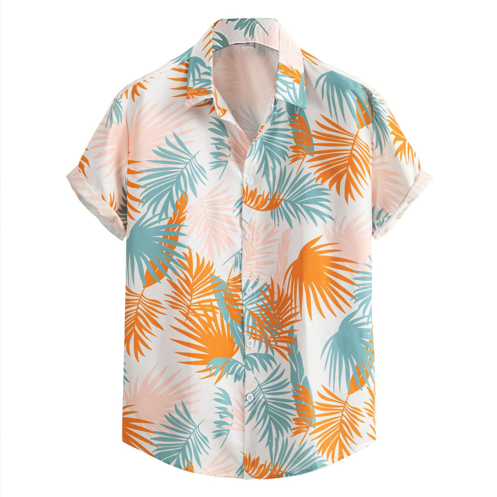 Hawaiian Shirt for Men Beach Tropical Shirts Short Sleeve Button Down Shirt Top