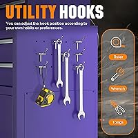 Vista 5 de Oakcloud Lockable 8-Drawer Rolling Tool Chest & Cabinet Combo with Black Liner – Heavy-Duty Steel Garage Tool Box on Wheels – Detachable Top Toolbox