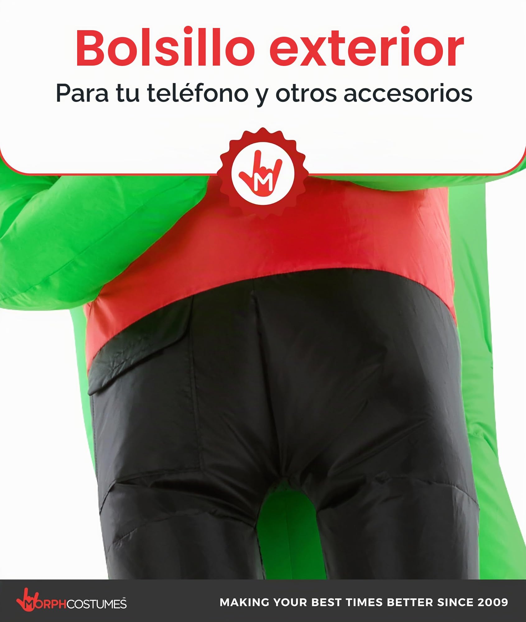 Morph Disfraz de alienígena para niños (4-6 años), disfraz inflable de alienígena abducido rojo para niños, disfraz de Halloween para niños