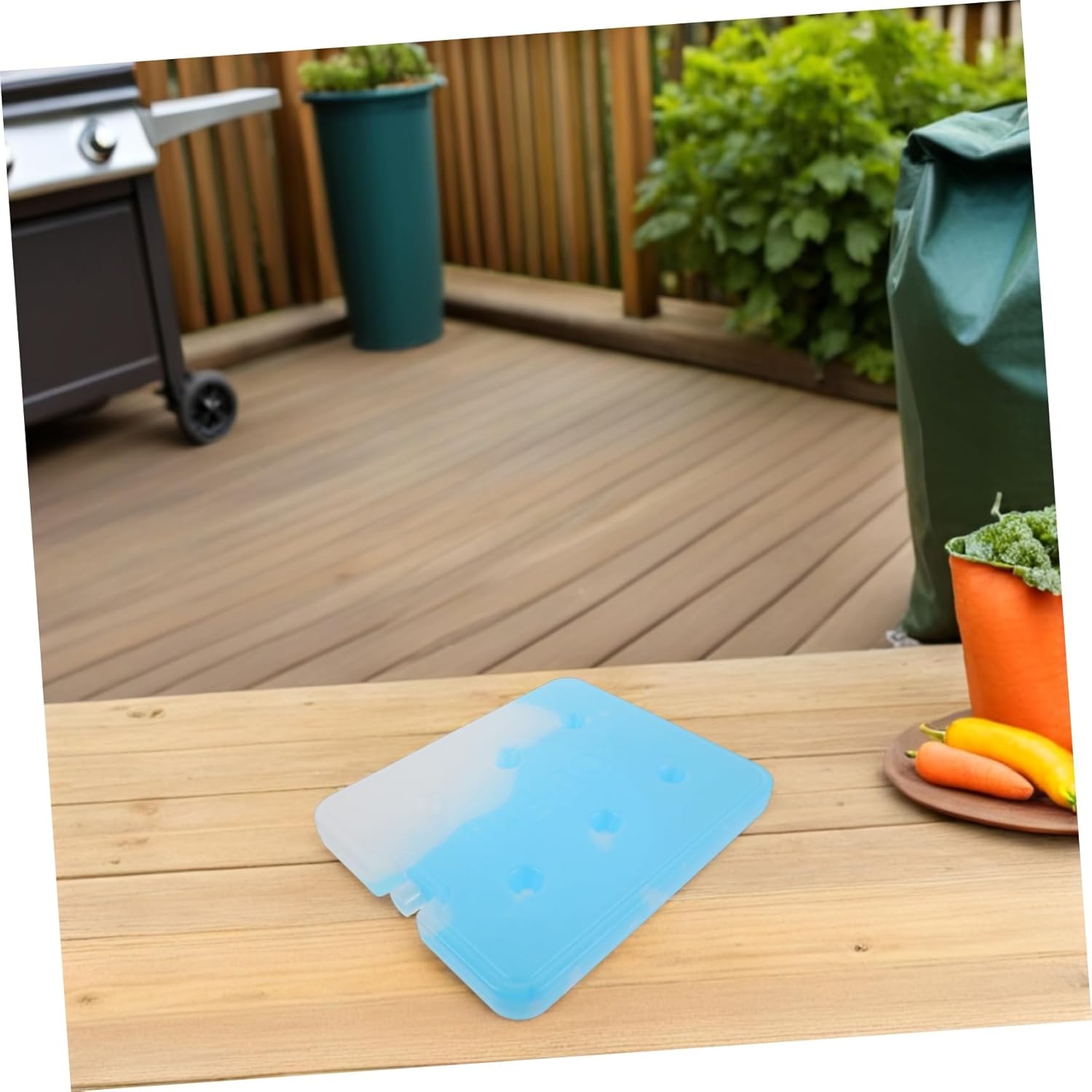 Ice Cooler Blocks: ml Large Refreezable Freezer - Lunch Ice - Cooling for Camping Trips & Tailgating