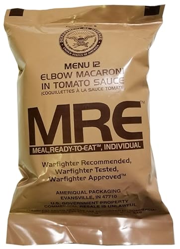 Miniatura 1 de MRE (comidas preparadas para comer) Superávit militar original de Estados Unidos con selección de menús, fecha de inspección 2020 y superior.