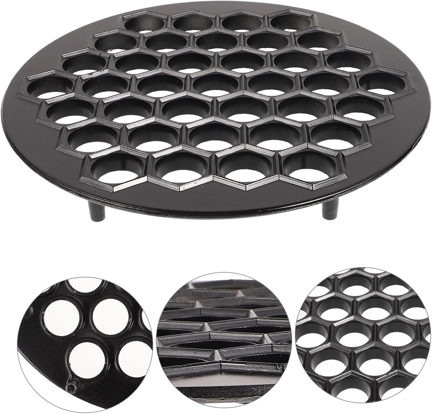 PRETYZOOM 37holes Dumpling Maker Zinc Alloy Jiaozi Mold for Fast Dumpling Press Home Kitchen Accessory Space-saving Design Easy to Use