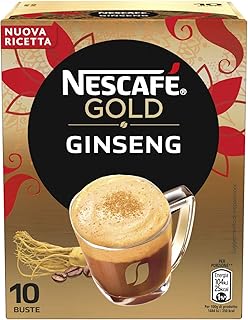 Nescafé Gold Preparato Solubile per Caffè al Ginseng, 10 Bustine, 70 g a bustina
