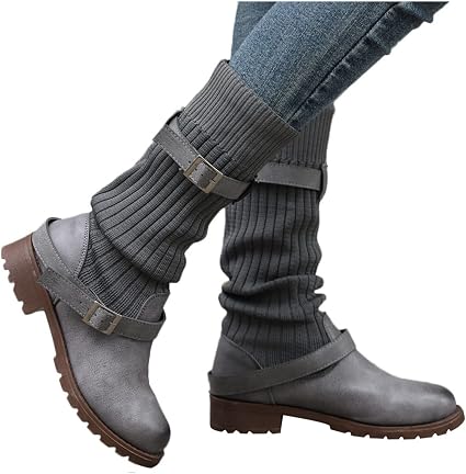 Amazon.co.jp: High Boots Womens Round 
