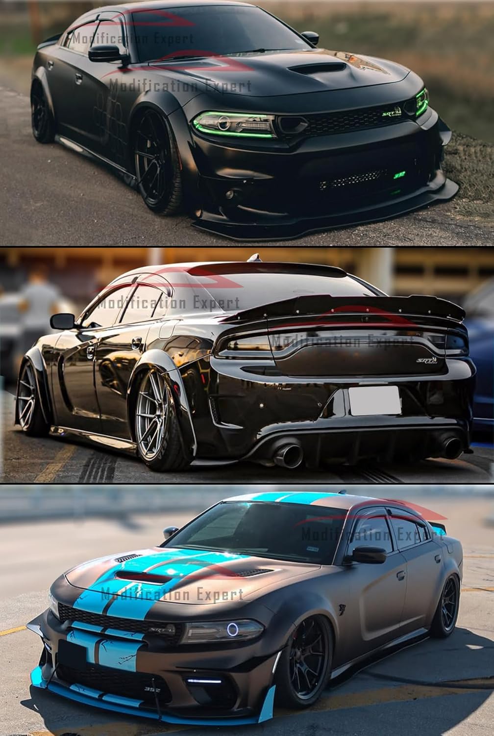 Fits for 2011-2023 Dodge Charger Sedan Premium Aero Gloss Black Window Visors Rain Guard Wind Deflectors / 2012 2013 2014 2015 2016 2017 2018 2019 2020 202 2022 SRT Hellcat Daytona R/T Scat GT Pursuit