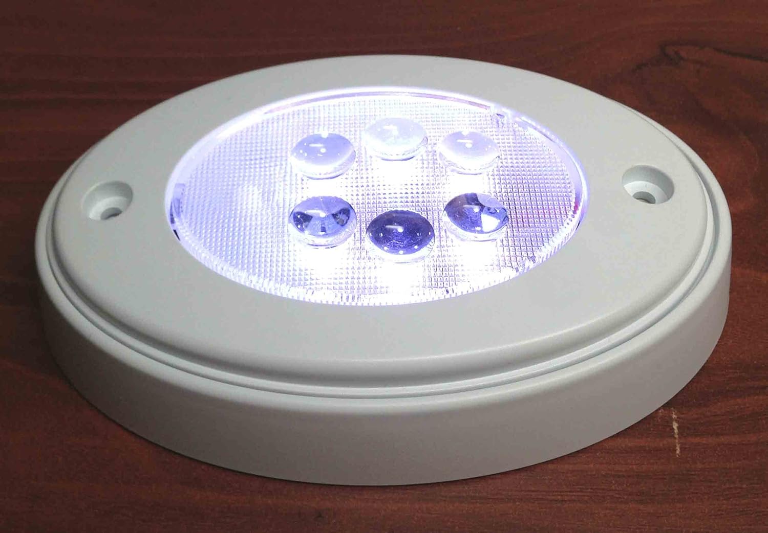 MARINE BOAT LED CEILING LIGHT INTERIOR CABIN PUSH ON/OFF COOL WHITE