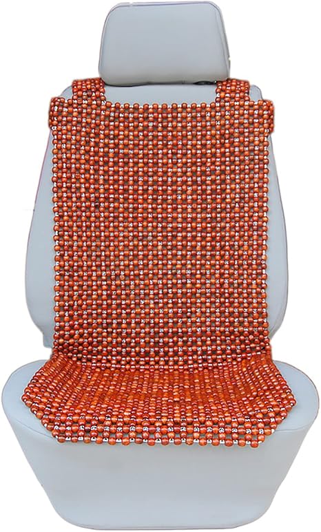 Amazon Co Jp ウッドビーズシート サマーカバー マッサージ クールクッション 1個 トラックの運転中に背中が蒸れるのを防ぎます 車 Suv 自動車 オフィスチェア 秋 夏用 車 バイク
