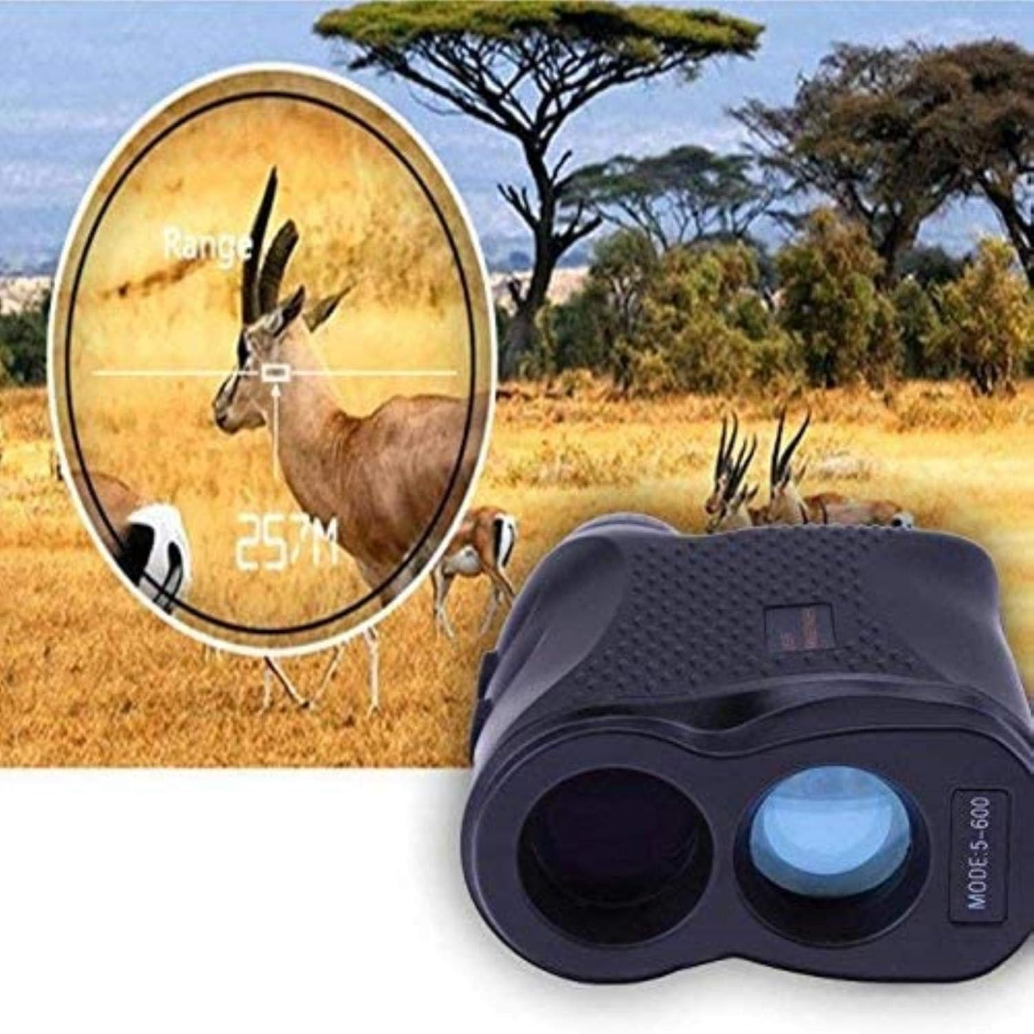 Jumelles Haute Puissance, Jumelles, télémètre de Golf 600 M - Télescope télémètre de chasse pour Sports de Plein air applicable au Golf, à la chasse, monoculaire de Mesure pour intérieur/extérieur