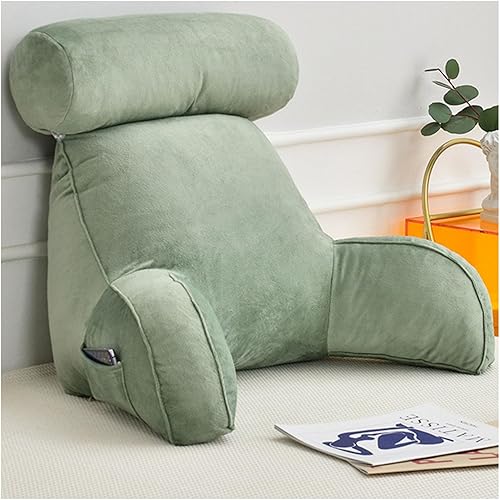 Miniatura 10 de Almohadas de lectura, cómodo cojín de apoyo para la espalda, almohada de apoyo lumbar, almohada cómoda para sentarse, ideal como respaldo para