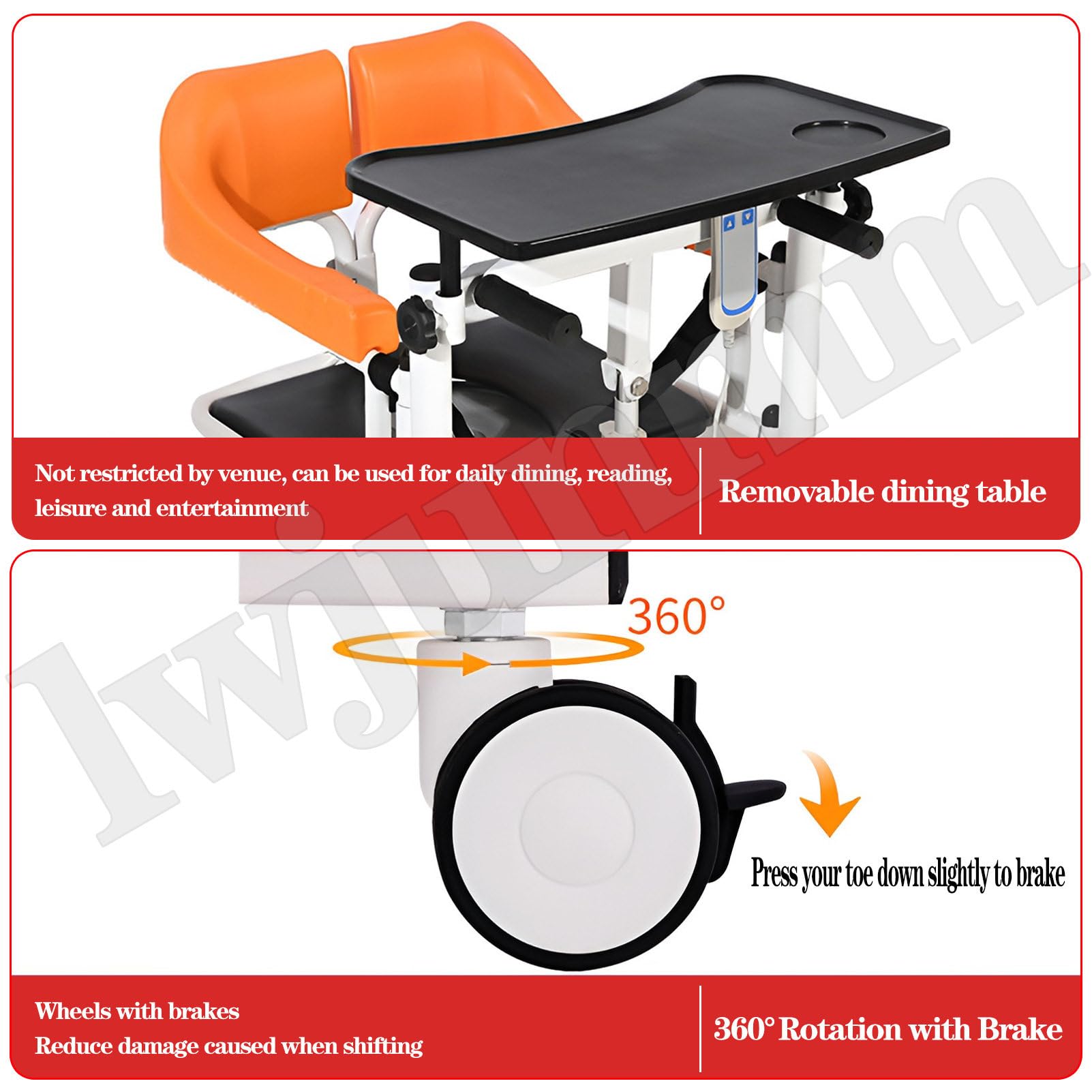 Silla Elevadora Transferencia para Pacientes,Silla Elevadora Ajustable,Elevador Hidráulico para Uso Doméstico,Elevador para Pacientes Ancianos Y Discapacitados Paralizados Carga 270kg Hydraulicstyle
