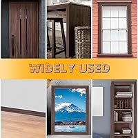 Vista 177 de GSCIT Club Bandas de borde de roble, rollo de 1 pulgada x 10 pies de bandas de borde de chapa - Cinta de madera real flexible previamente pegada