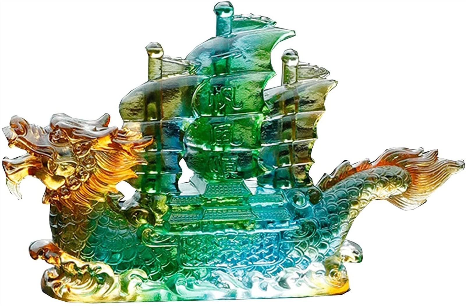 SBCGFY Feng Shui Statue,Office Home Feng Shui Decoration Sailing Statue, Living Room Decoration Wealth Gift Blessing Gift