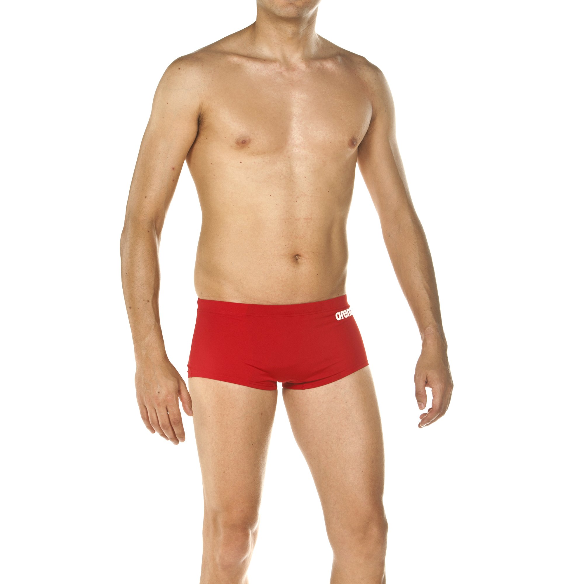 Arena Solid Squared Short Arena Short de Bain Court Solid pour Hommes, Maillot de Bain en Tissu MaxLife à Séchage Rapide avec Résistance Maximale au Chlore et Protection UV50 Homme