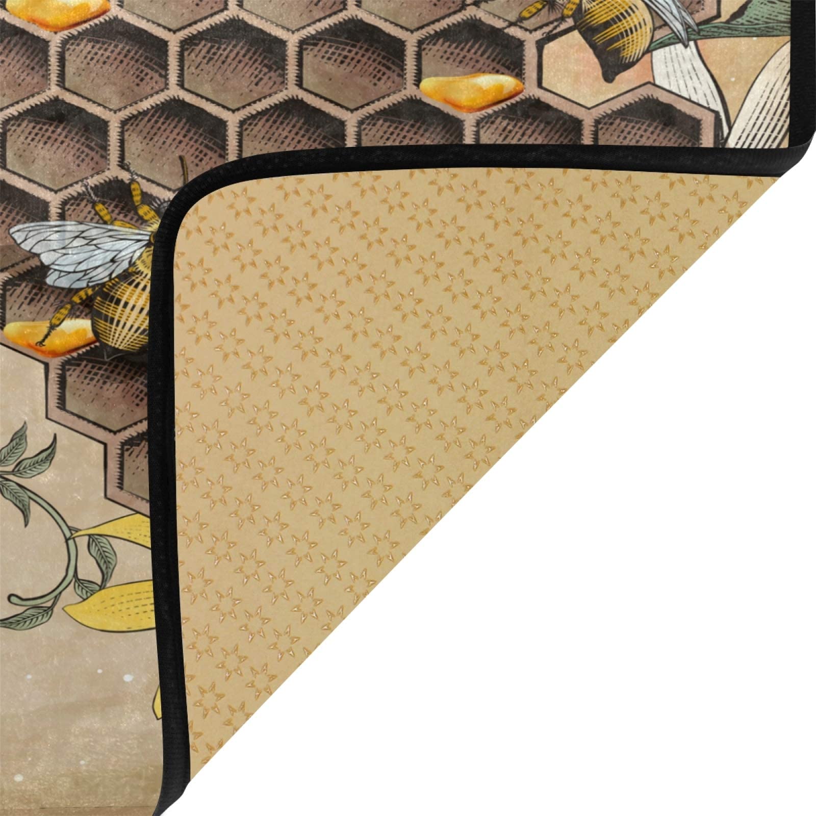 BeeYellow Sunflower Kitchen Rug Floor Mat Anti Fatigue Kitchen Mats 39 x 20 in Non Slip Absorbent Cushion Comfort Standing Mat Carpet for Home Decor