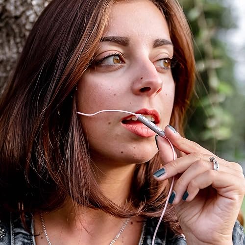 Miniatura 3 de LUDOS Clamor Wired Earbuds in-Ear Headphones, 5 Years Warranty, Earphones with Microphone, Noise Isolating Ear Buds, Memory Foam for iPhone, Rosado