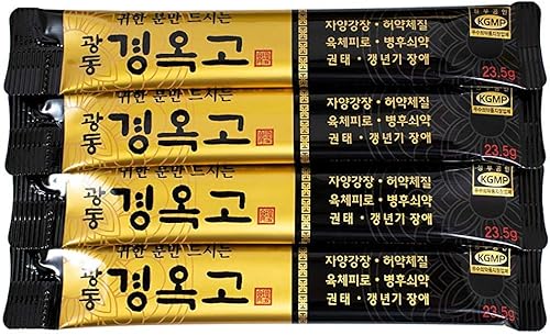 Miniatura 3 de Kwang-Dong Kyung-Ok-Go - Juego de bolsitas individuales de regalo con texto en inglés "Korean Nutritious Ginseng Tonic Stick" + tarjeta de papel de