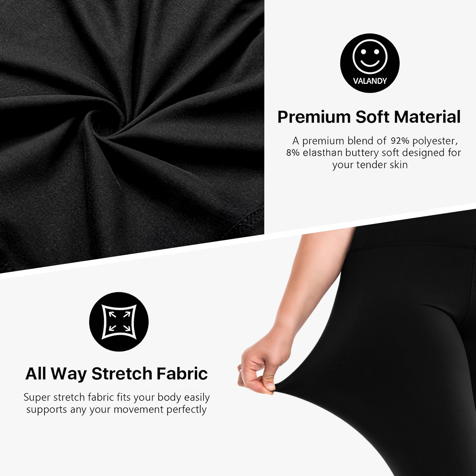 SINOPHANT Leggings Femmes Taille Haute Grandes Tailles, Leggings Sport Femmes pour Gym Outdoor - 5