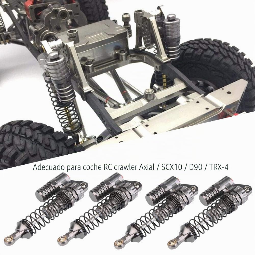 Amortiguadores RC de 4 Piezas, muelles de Alta Resistencia para Coche de Oruga Axial, SCX10, D90, RC - Diseño Optimizado para Mejor Estabilidad y Rendimiento en Modelos RC