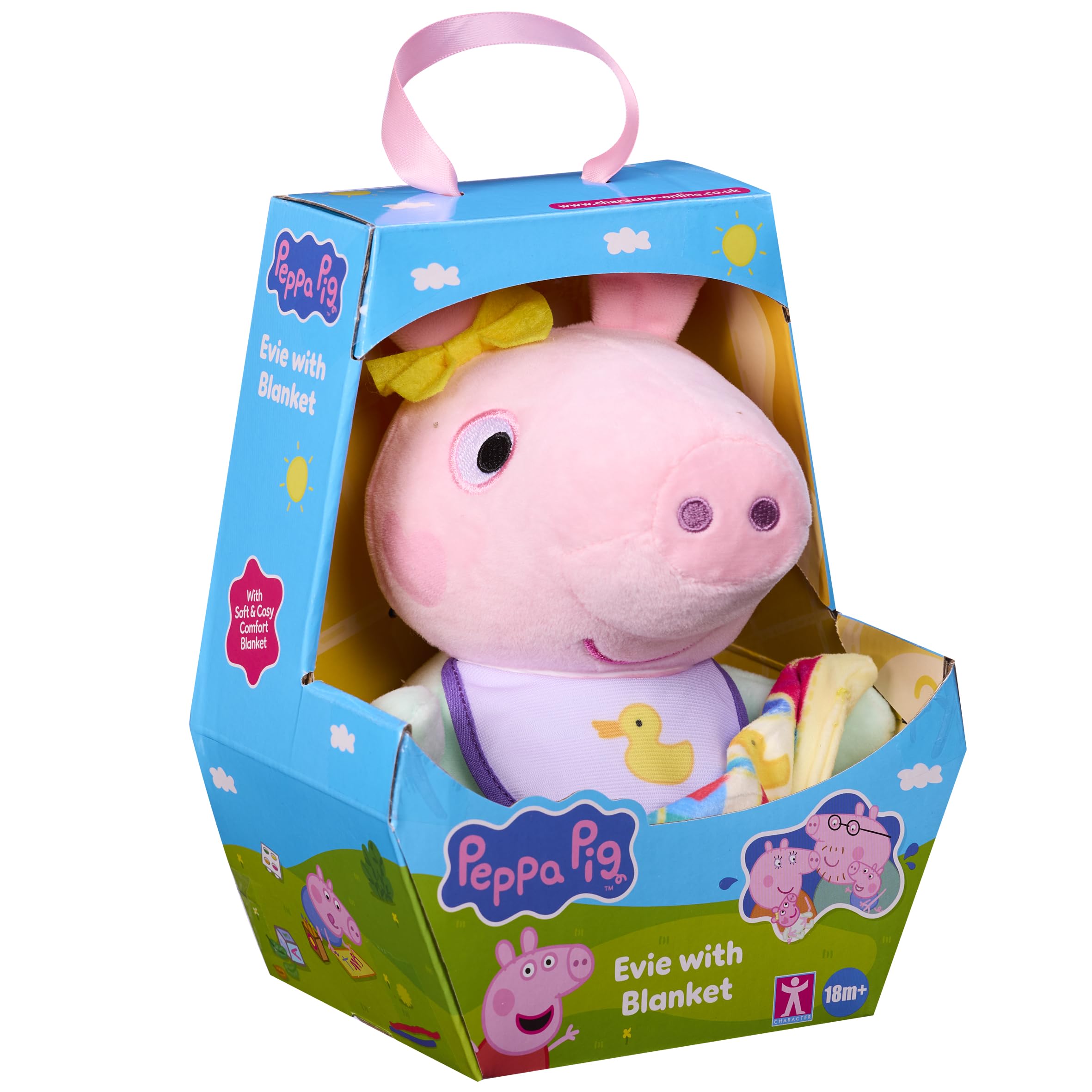 Character Options Peppa Pig Baby Evie With Blanket Soft Plush Toy