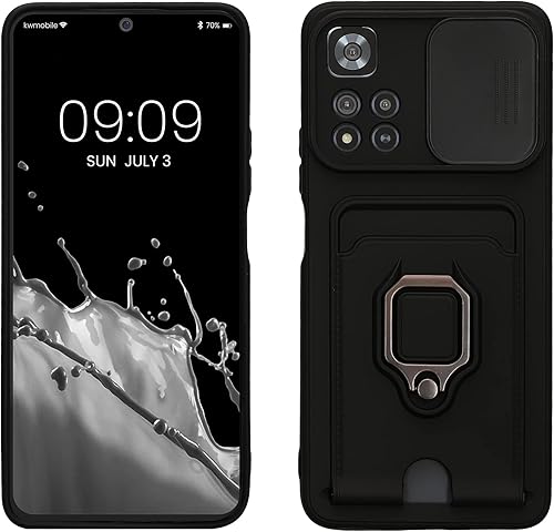 kwmobile Funda de plástico compatible con Xiaomi Redmi Note 11 Pro+ 5G Note 11 Pro Plus 5G - Funda con soporte de metal con ranura para tarjetas - kwmobile Funda de plástico compatible con Xiaomi Redmi Note 11 Pro+ 5G Note 11 Pro Plus 5G - Funda con soporte de metal con ranura para tarjetas -