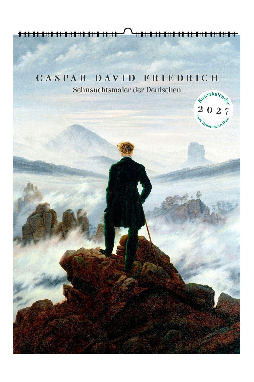 Calendrier 2027 Caspar David Friedrich édition d'art grand format pour collectionneur