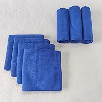 Vista 5 de RSV Clean - Toallas de microfibra de 12 x 12 pulgadas, color azul, paquete de 20 toallas de microfibra prémium para limpiar vidrio, cocinas, baños