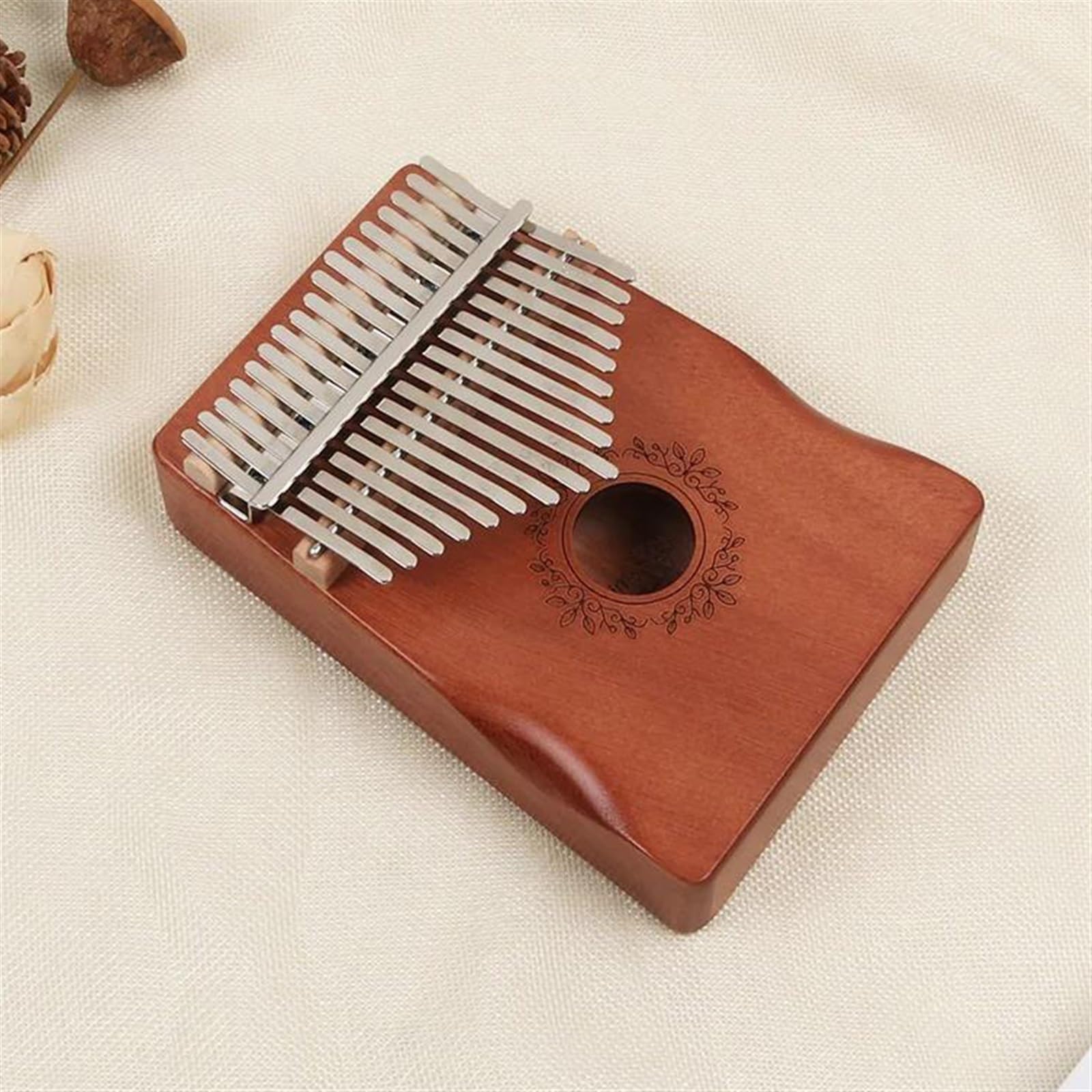 Kalimba Pianino Kciukowe Beech 17-klawiszowe Kalimba Instrument Dla Początkujących Na Palce