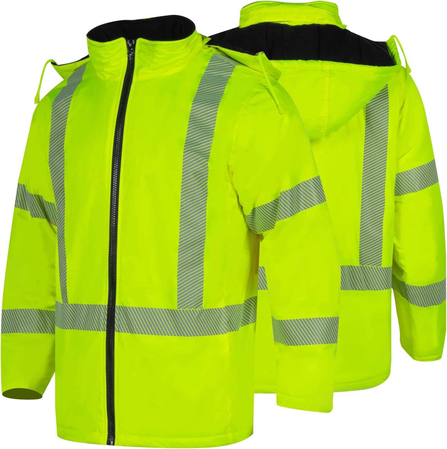 ファッション 男性用高視認性ジャケット、ANSIクラス3反射防水安全