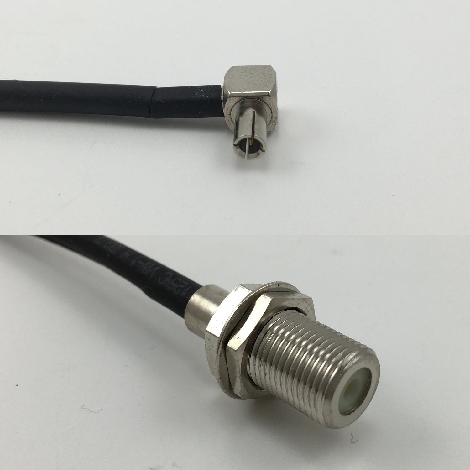 30cm RG316 TS9 ANGLE MALE to F FEMALE Pigtail Jumper RF coaxial cable 50ohm 12inch Quick USA Shipping