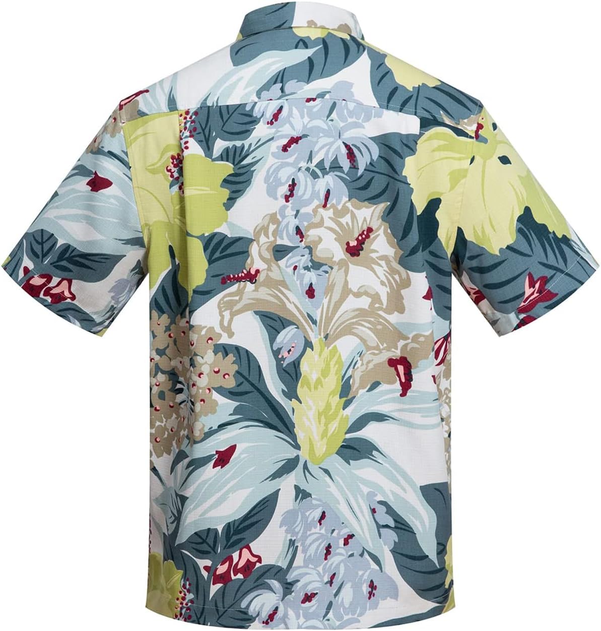 Mens Hawaiian Shirts Silk Short Sleeve Printed Beach Shirt Relaxed Fit Summer Tropical Shirts - Image 2