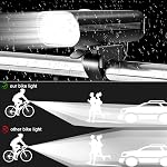 Ensemble de lumières à vélo,USB Feux de vélo rechargeables Feux arrière avant et arrière Feux phares et feux de queue Super lumineux LED Lampes à vélo étanches,USB Lampes à vélo pour tous les vélos, Montagne, Route