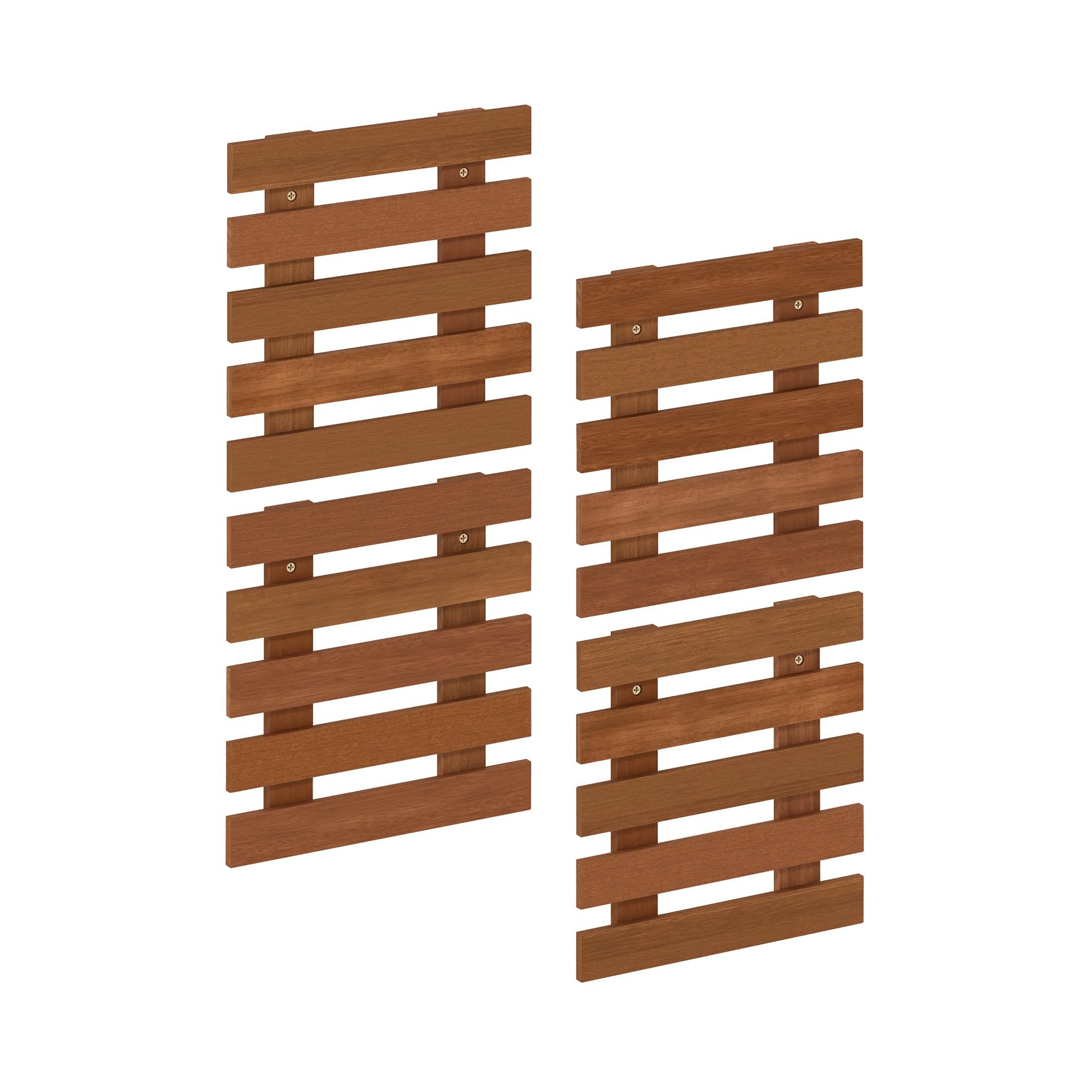 Furinno TIOMAN Jardinera Vertical De Pared para Exterior, Juego De 4 Maceteros Colgantes De Madera, para Plantas De Interior Y Exterior, Balcón Y Patio, Madera Clara