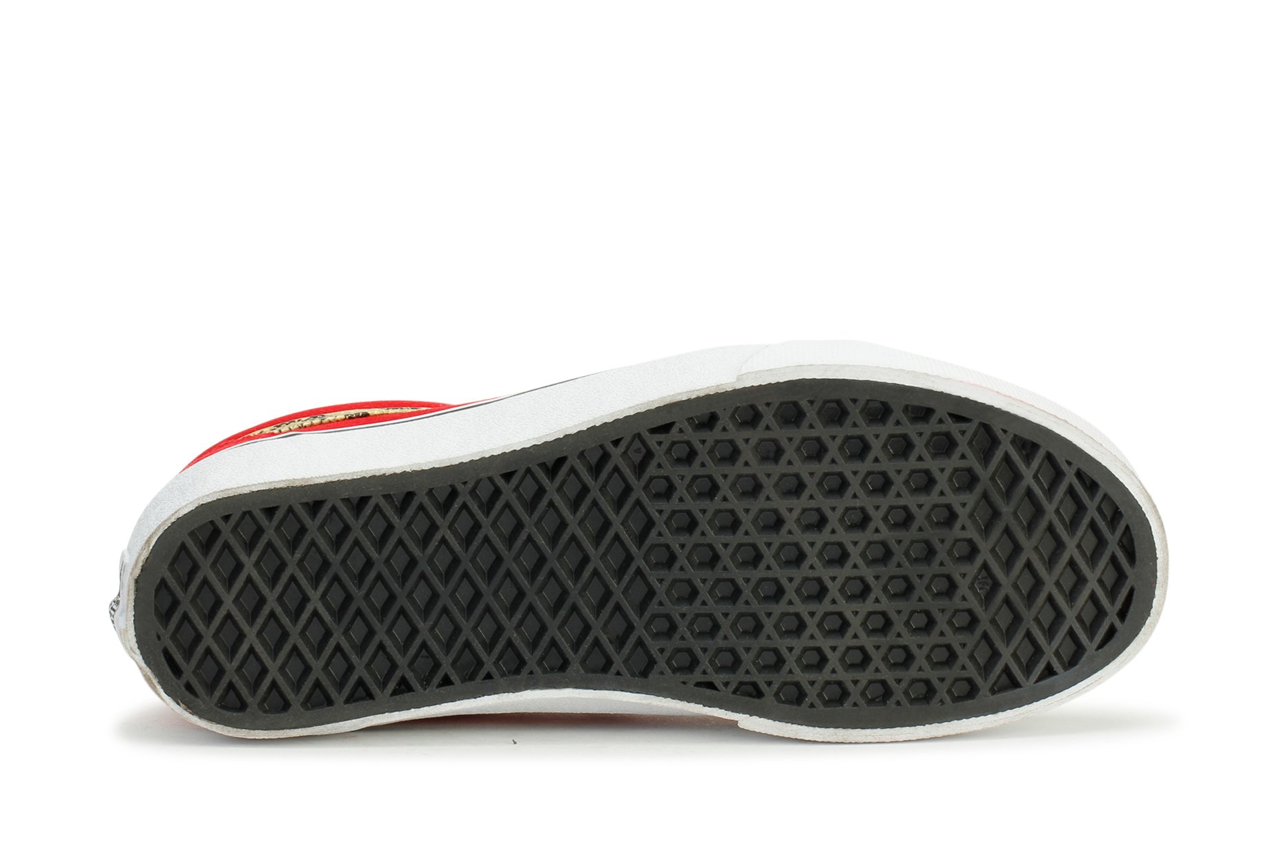 Vans Womens Old Skool Skate Sneakers Snake Red Gold Desertcart