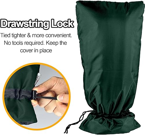 Vista 45 de Cubierta extendida para grifo de exterior para parque de caravanas, aislamiento Thinsulate 3M, protector de congelación para invierno y verano, 35