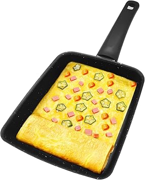 Comal para Tortillas, Nonstick Pancake Griddle Stovetop with Handle Even Heat Cast Iron Grill Pan Lightweight Flat Pan for Eggs, Bacon, Breakfast 7.5 6in, Griddle