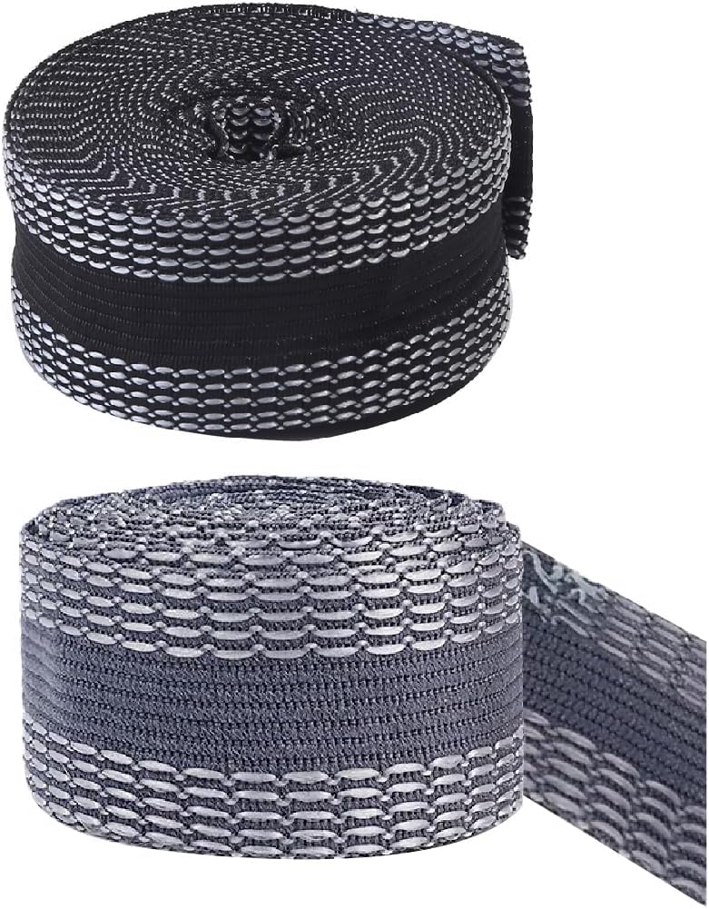 Bande Thermocollante Ourlet - 2 Rouleaux 64 M Noir Et Blanc - Repassage Facile Sans Couture