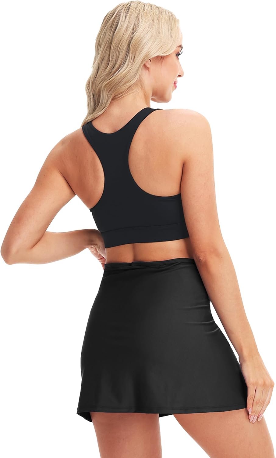 AOBUTE Womens Summer Upf 50+ Beach Sarong Overlapped Side Tie Wrap Swim Skirt (No Briefs) - Image 8