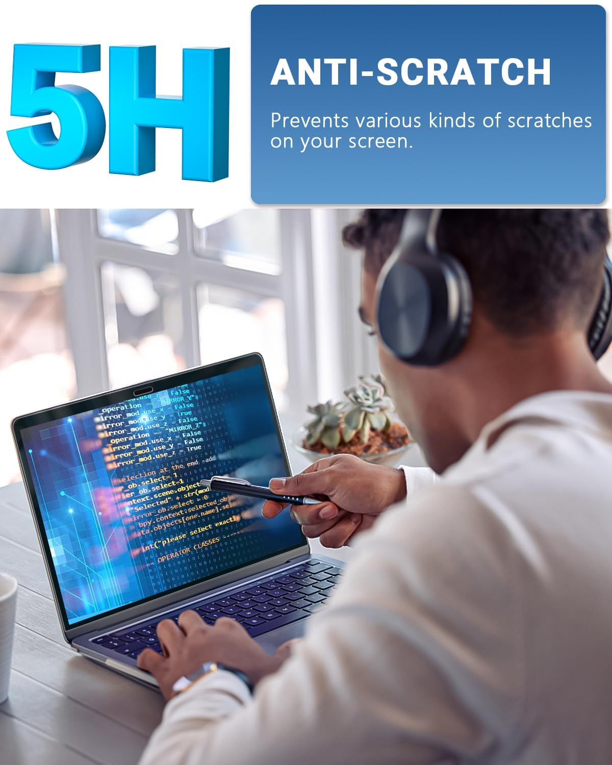 [Confezione da 3] 15,6 pollici 16:9 protezione schermo per computer portatile – anti luce blu e filtro antiriflesso, 15,6 pollici compatibile con Dell HP Envy x360 Asus vivobook Arzopa Samsung book