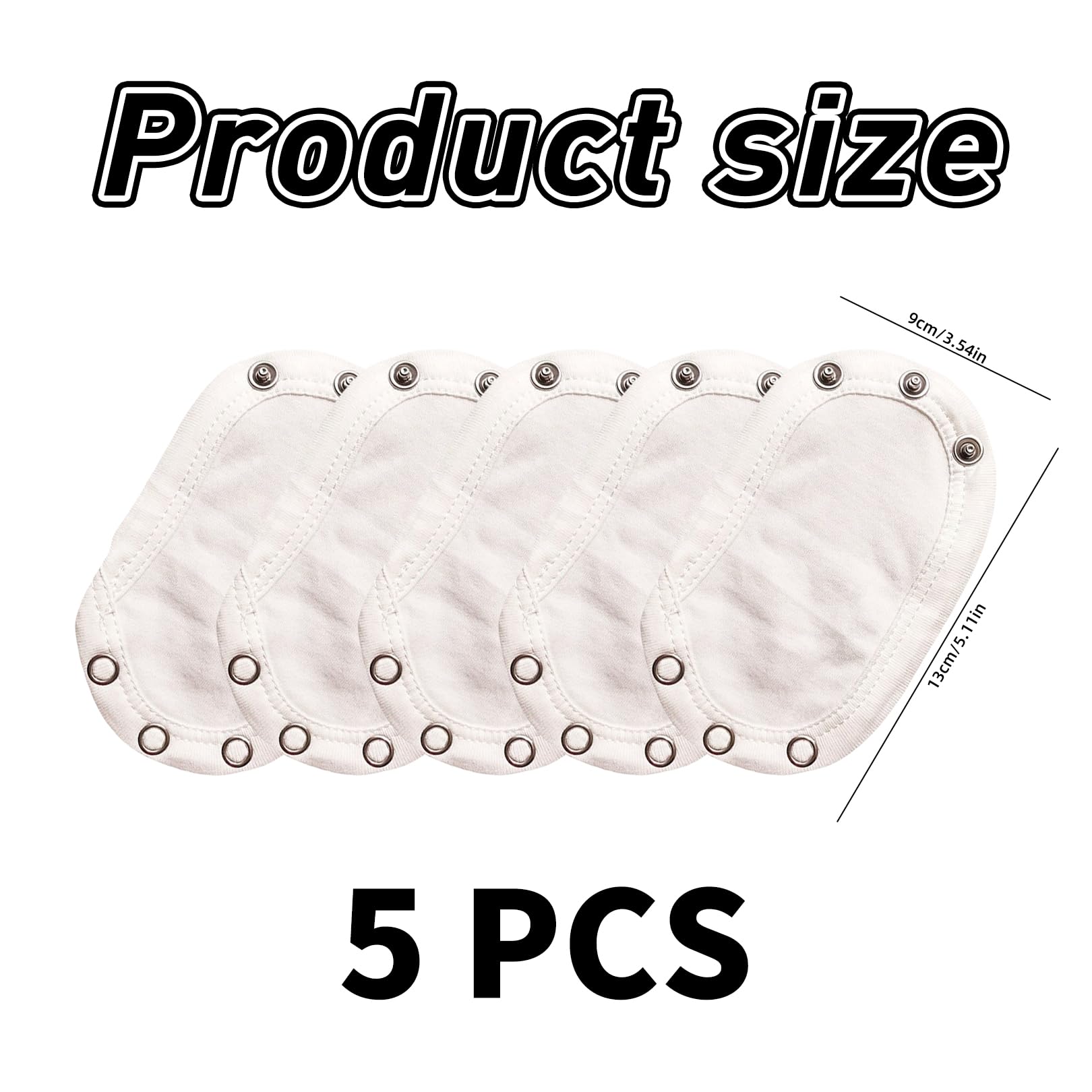 5 stuks bodyverlenging, drukknop baby, comfortabele bodyverlenging, baby, 13 cm lengte en 9 cm breed, dubbellaagse stof, in lengte verstelbaar, herbruikbaar, katoenen materiaal voor bodysuit, extender 5 stuks bodyverlenging, drukknop baby, comfortabele bodyverlenging, baby, 13 cm lengte en 9 cm breed, dubbellaagse stof, in lengte verstelbaar, herbruikbaar, katoenen materiaal voor bodysuit, extender