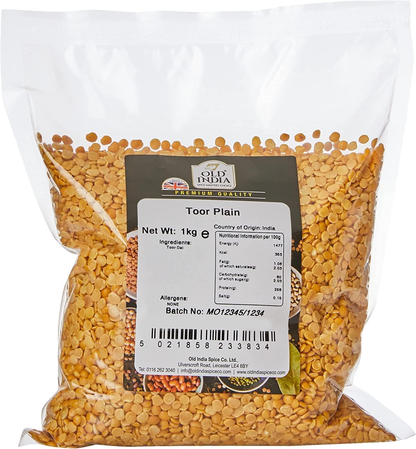 Old India Toor Plain, 1 kg