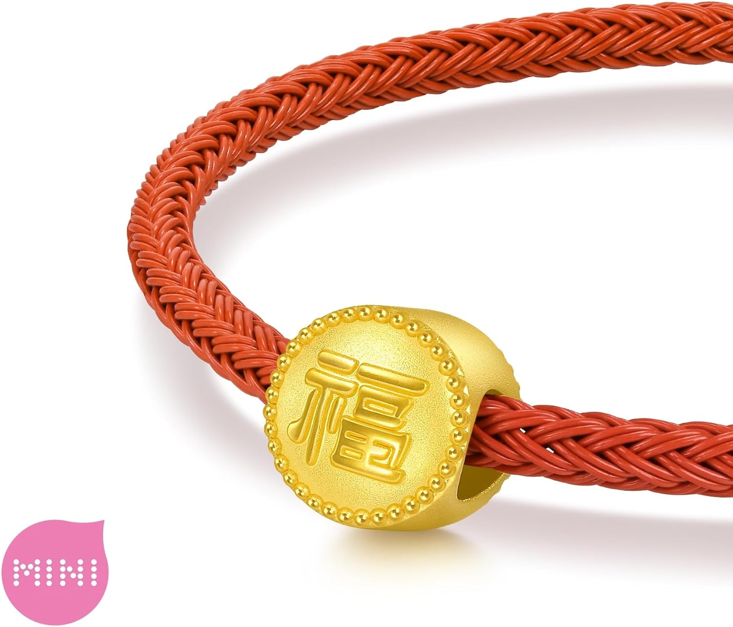 CHOW SANG SANG 999 Gold Charme Fu Charm Bracelet for Women & Men 17cm 96344C
