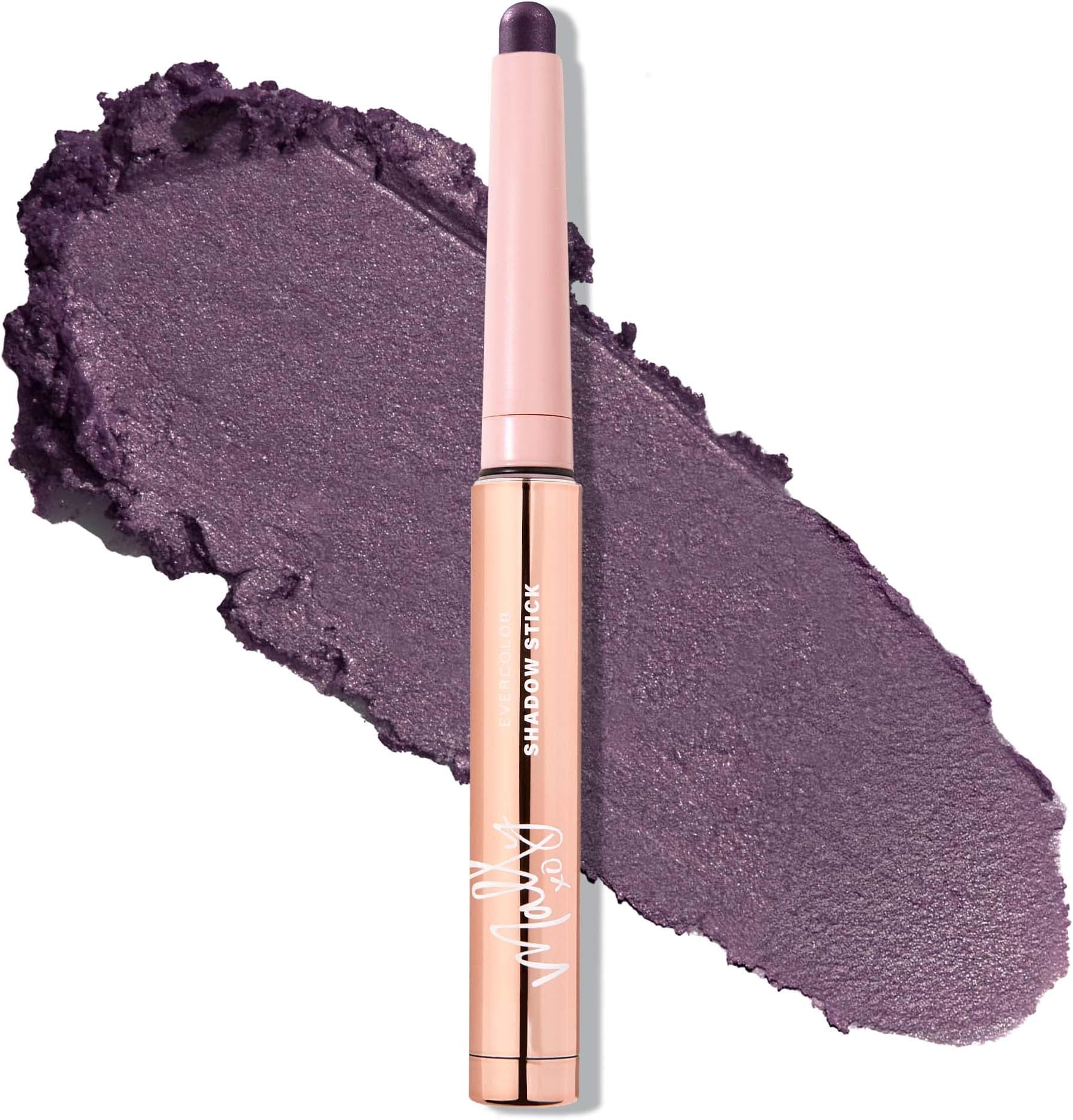 Mally Beauty Evercolor Eyeshadow Stick - Royal Plum Shimmer - Waterproof and Crease-Proof Formula - Easy-to-Apply Buildable Color - Cream Shadow Stick