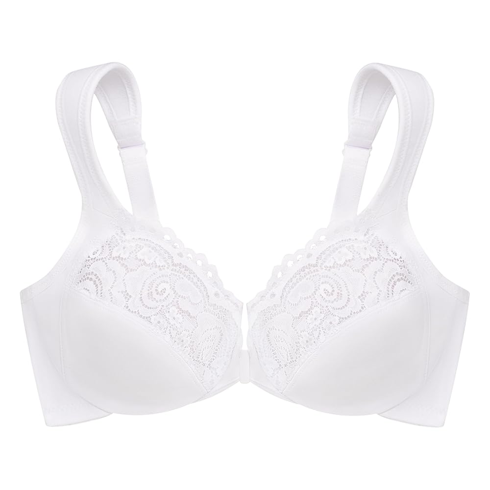 Glamorise Full Figure Plus Size Wonderwire Front-Closure Bra
