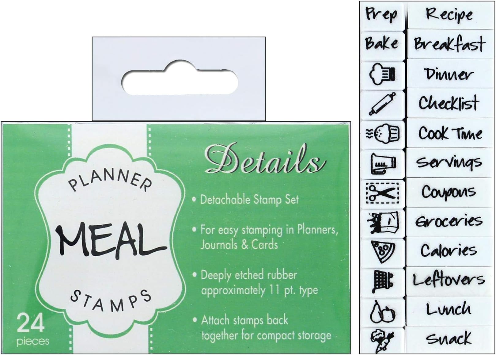Contact USA Details Meal Planner Stamp Set